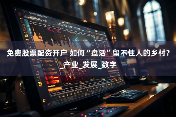 免费股票配资开户 如何“盘活”留不住人的乡村？_产业_发展_数字
