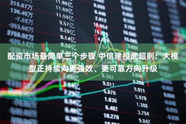 配资市场最简单三个步骤 中信建投武超则：大模型正持续向更强效、更可靠方向升级