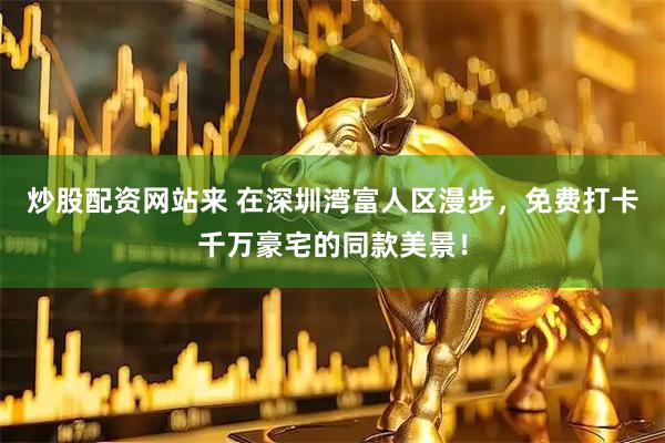 炒股配资网站来 在深圳湾富人区漫步，免费打卡千万豪宅的同款美景！